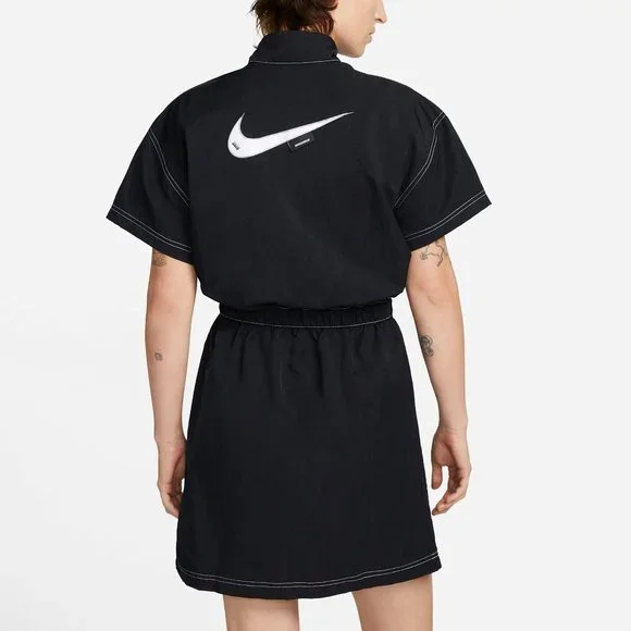 NWT Nike Women's Sportwear Swoosh Woven Dress - Picture 4 of 5